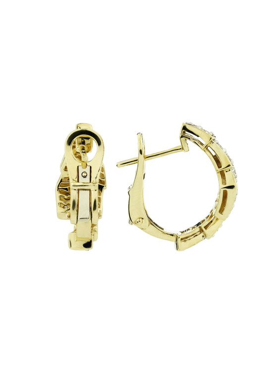 Серьги из лимонного золота c бриллиантами