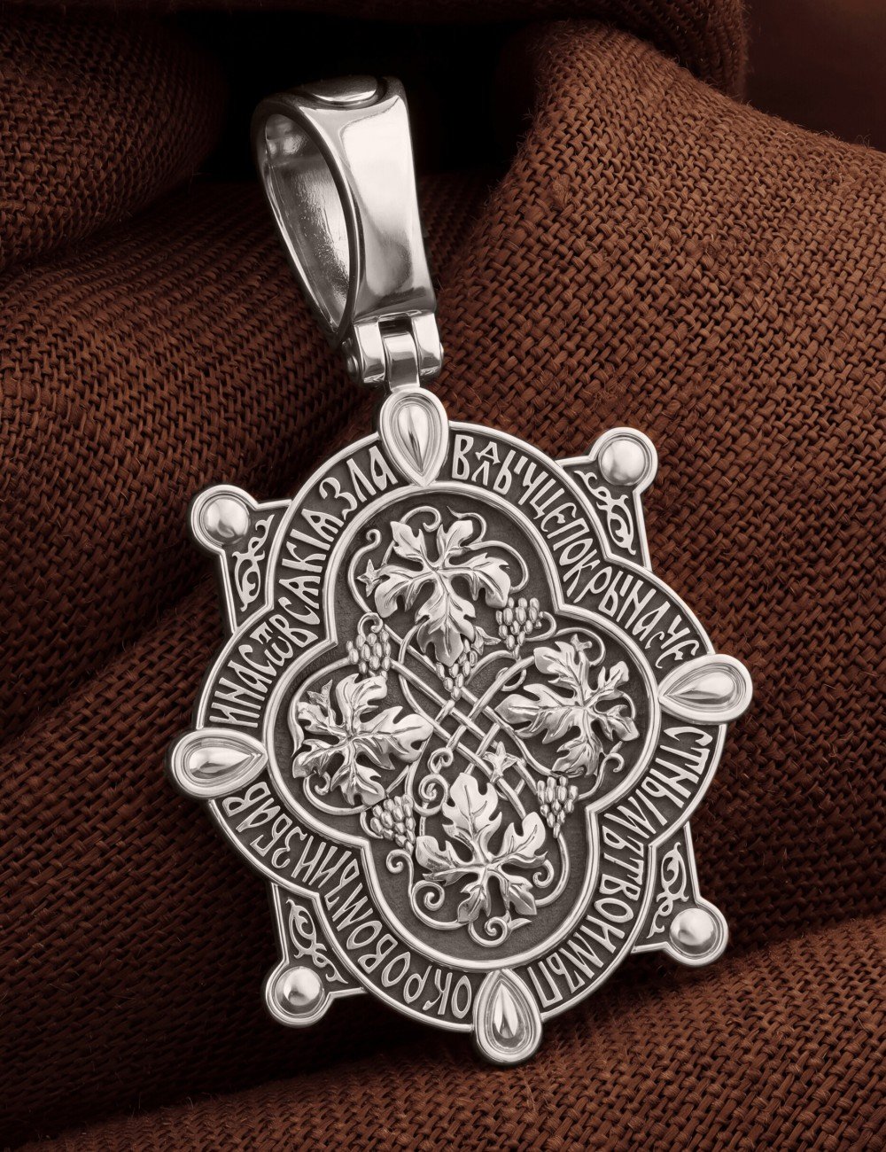 Образок из белого золота