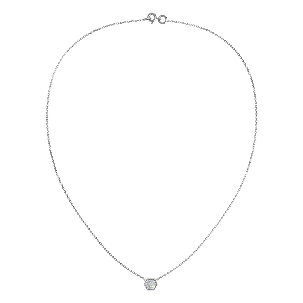 Колье из белого золота c бриллиантами