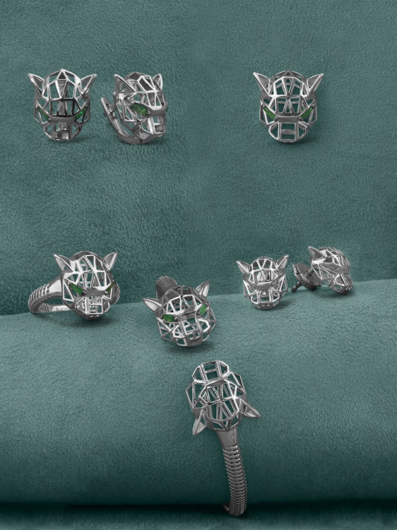 Серьги из белого золота