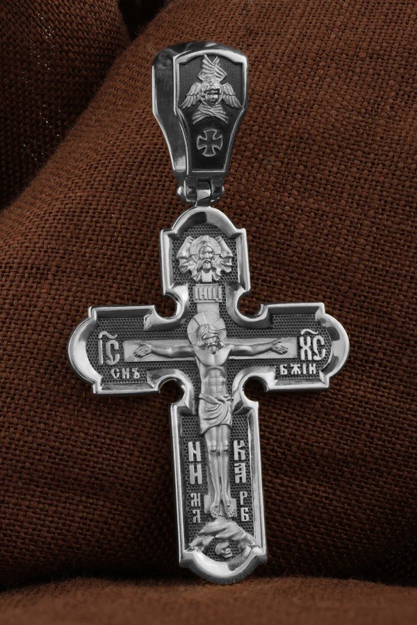 Крест из белого золота