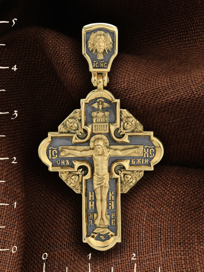 Крест из лимонного золота