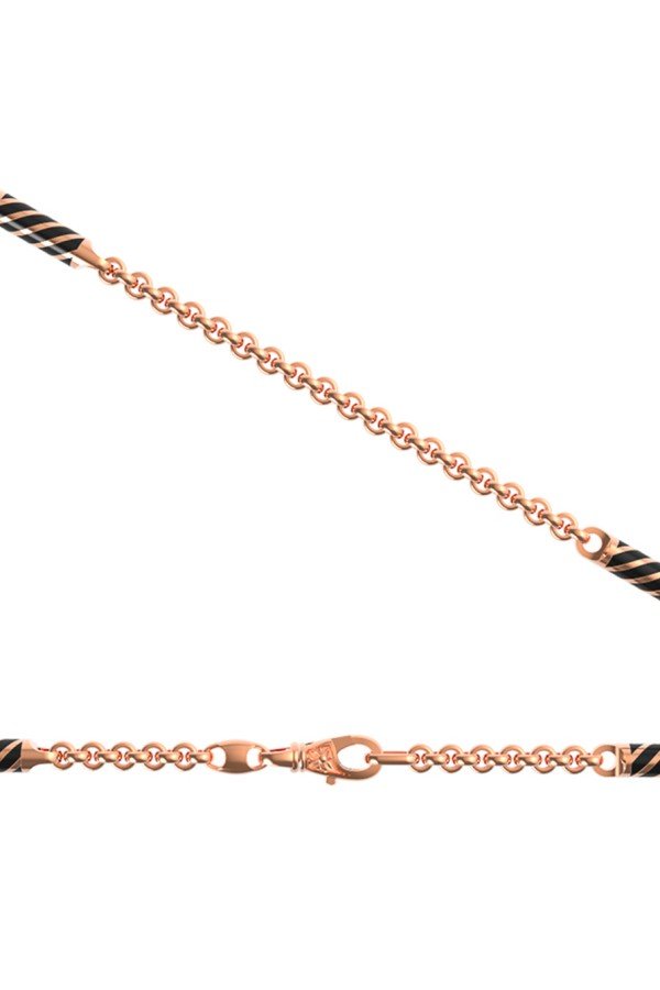 Цепь из золота c эмаль