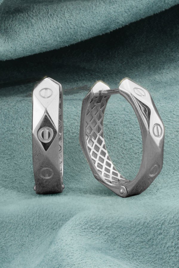 Серьги из белого золота 585 пробы