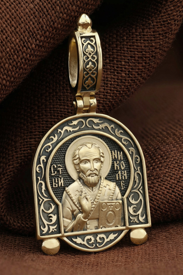 Образок из лимонного золота