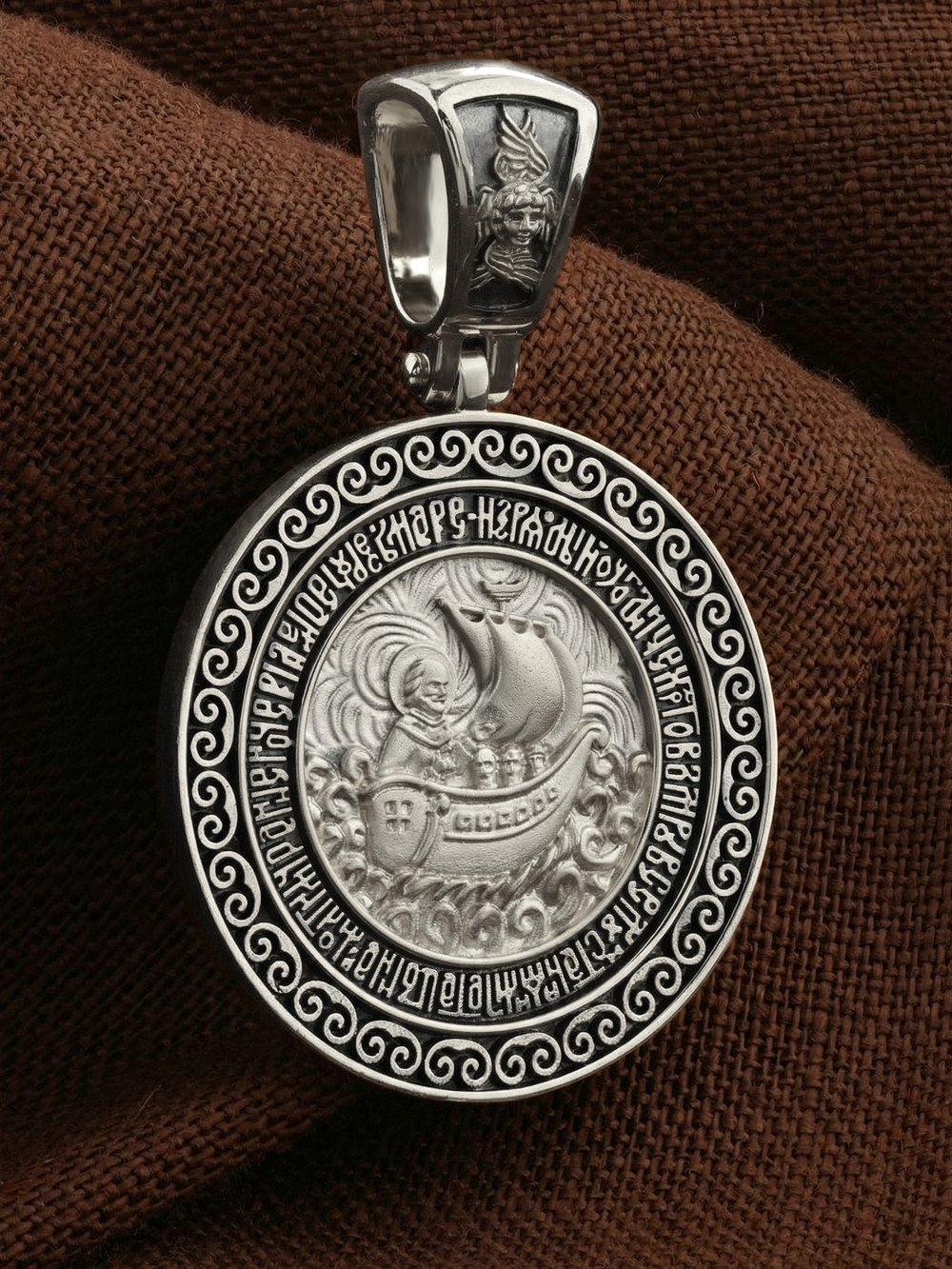 Образок из белого золота