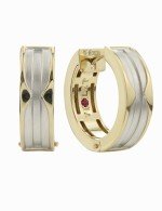 Серьги из лимонного золота c рубином