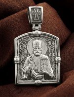 Образок из белого золота