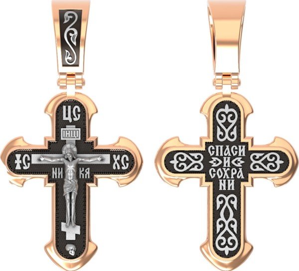 Крест из золота 585 пробы