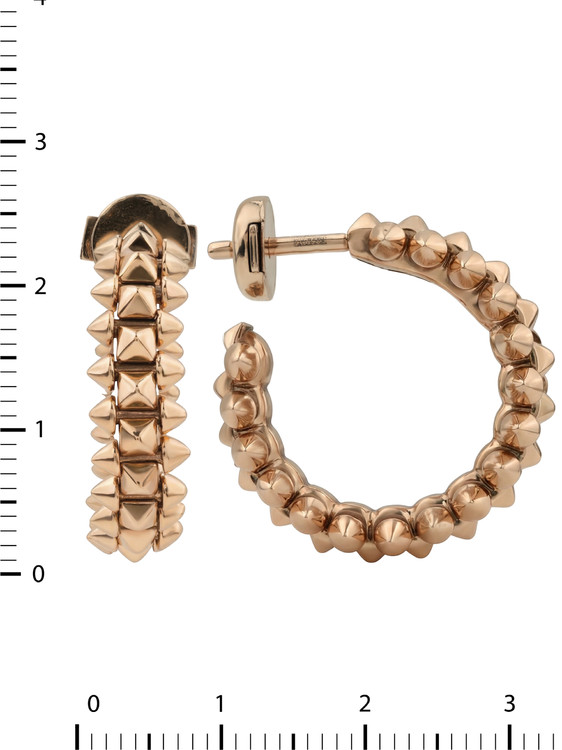 Серьги из розового золота