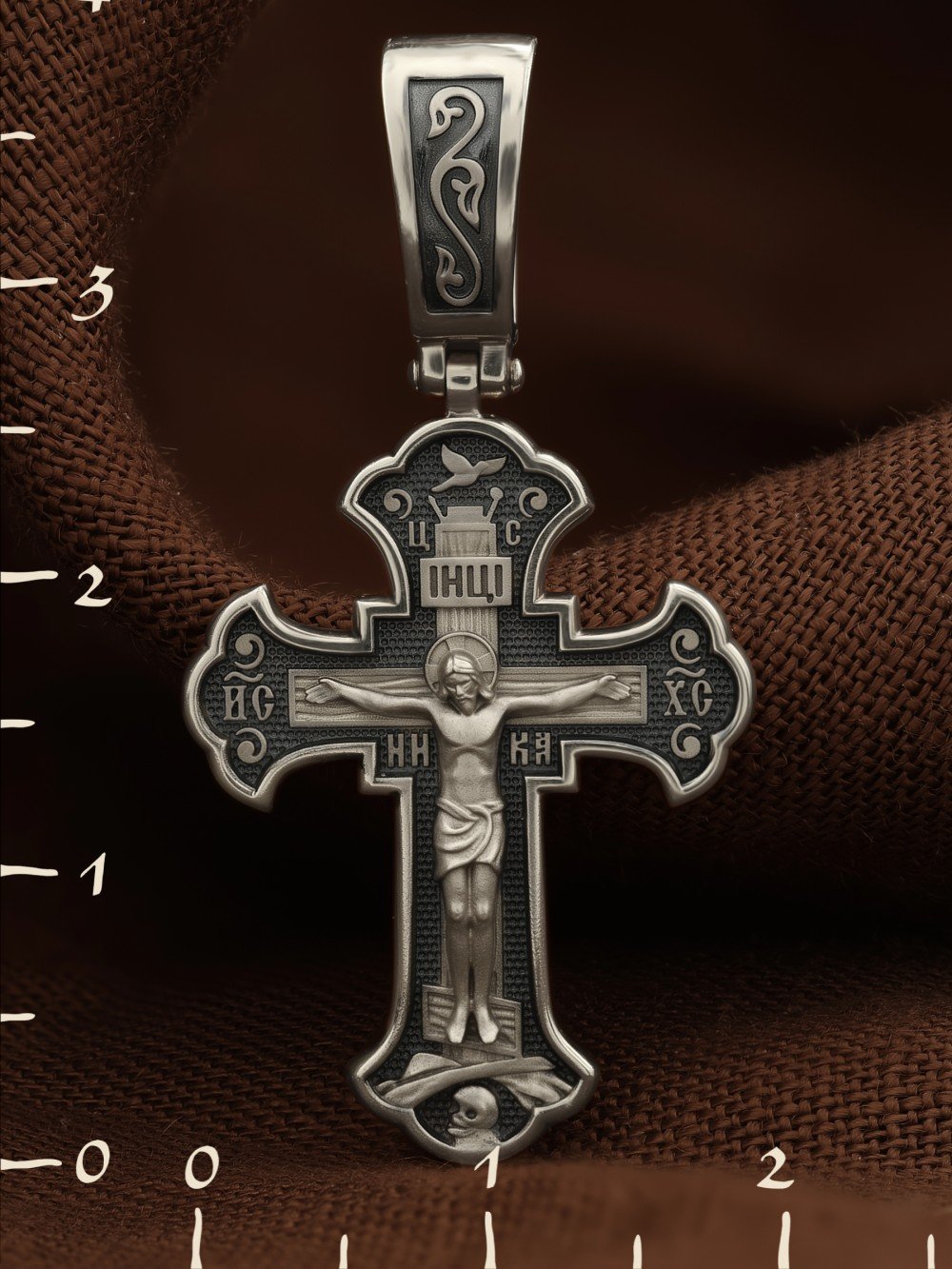 Крест из белого золота