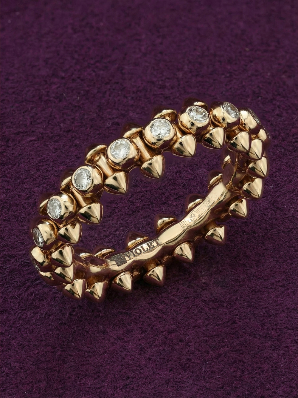 Кольцо из золота c бриллиантами