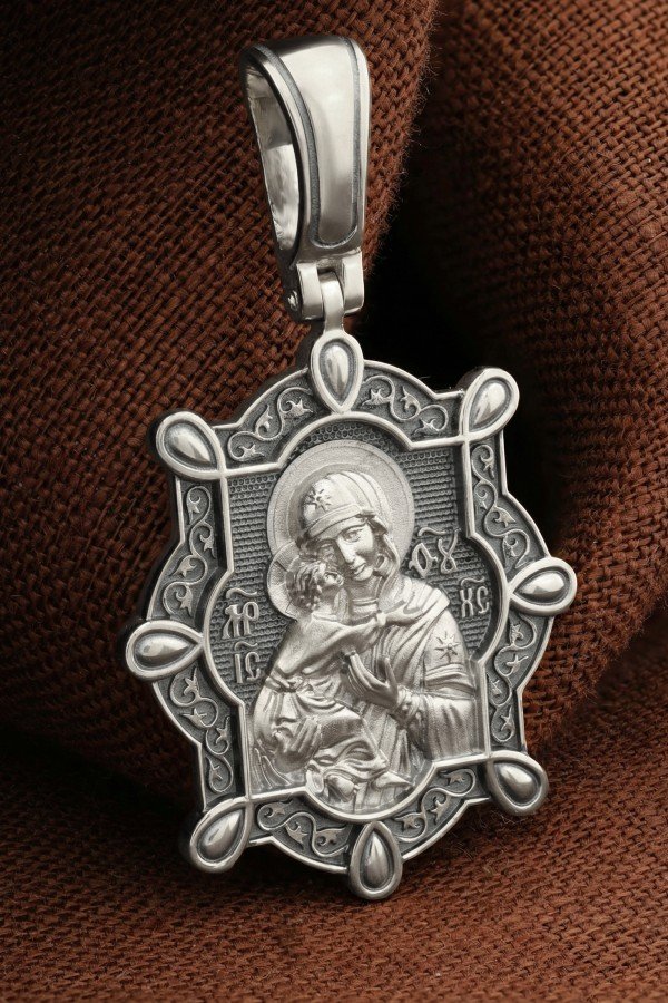 Образок из белого золота 585 пробы