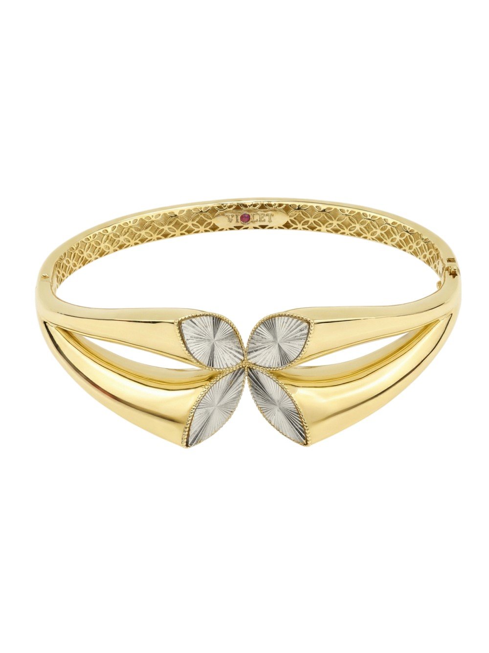 Браслет из лимонного золота c рубином