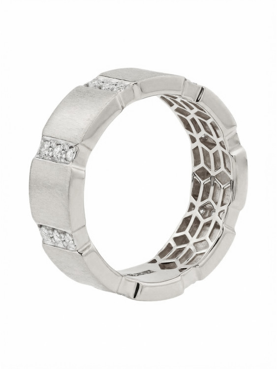 Кольцо из белого золота c бриллиантами