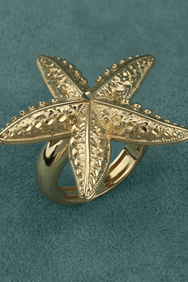 Кольцо из лимонного золота c рубином