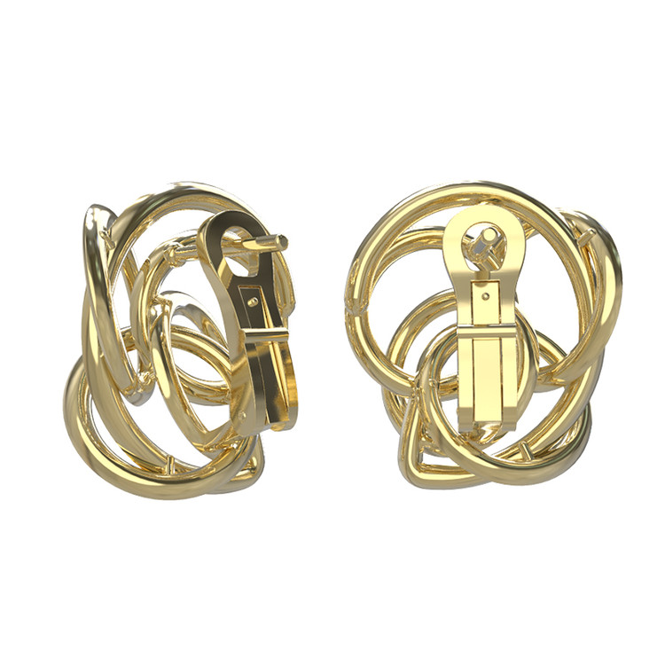 Серьги из лимонного золота c бриллиантами