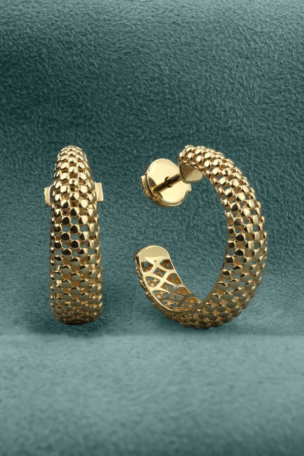 Серьги из лимонного золота