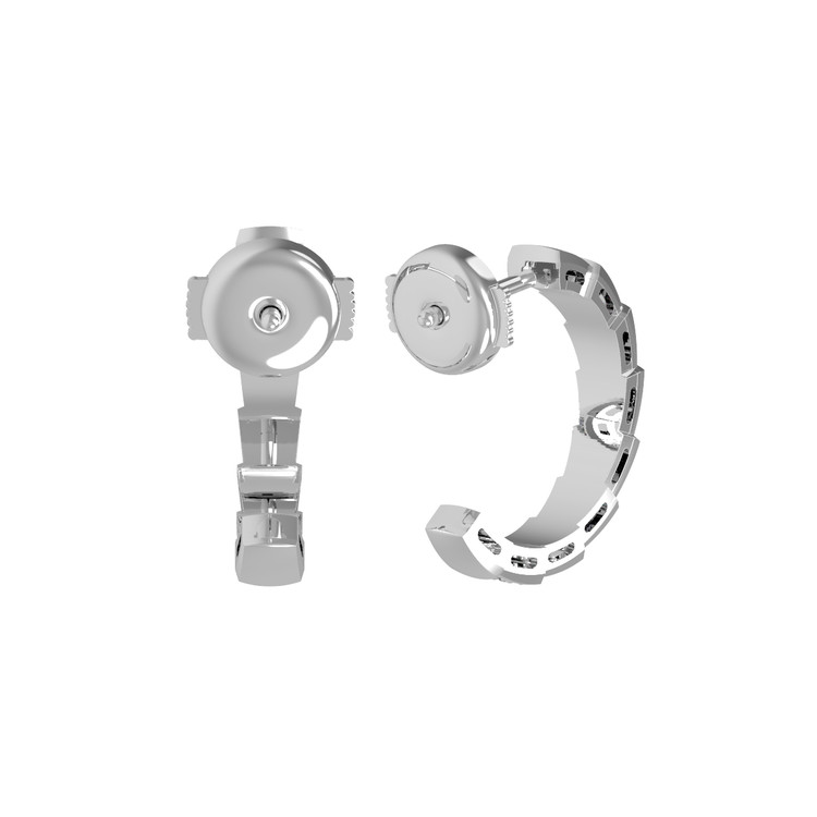 Серьги из белого золота c бриллиантами