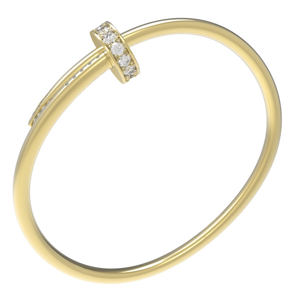 Браслет из лимонного золота c бриллиантами