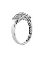 Кольцо из белого золота c бриллиантами