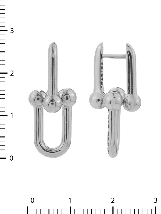 Серьги из белого золота