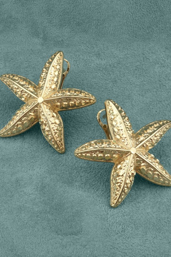 Серьги из лимонного золота