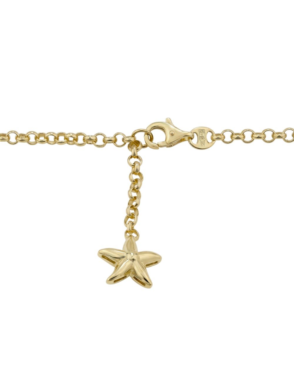 Колье из лимонного золота