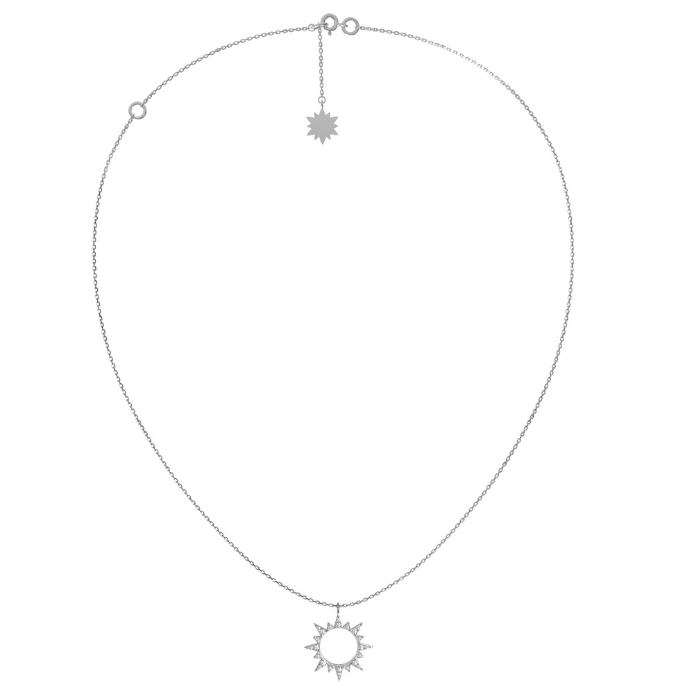 Колье из белого золота c бриллиантами