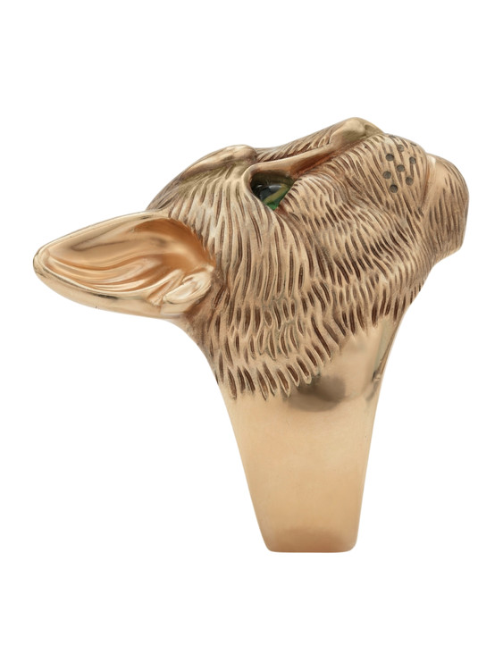 Кольцо из золота c эмаль