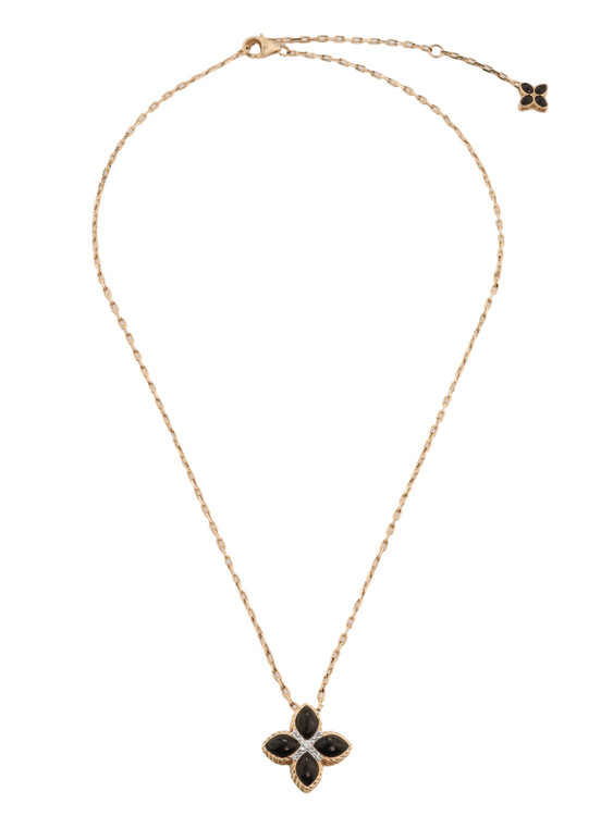 Колье из золота c бриллиантами и ониксом