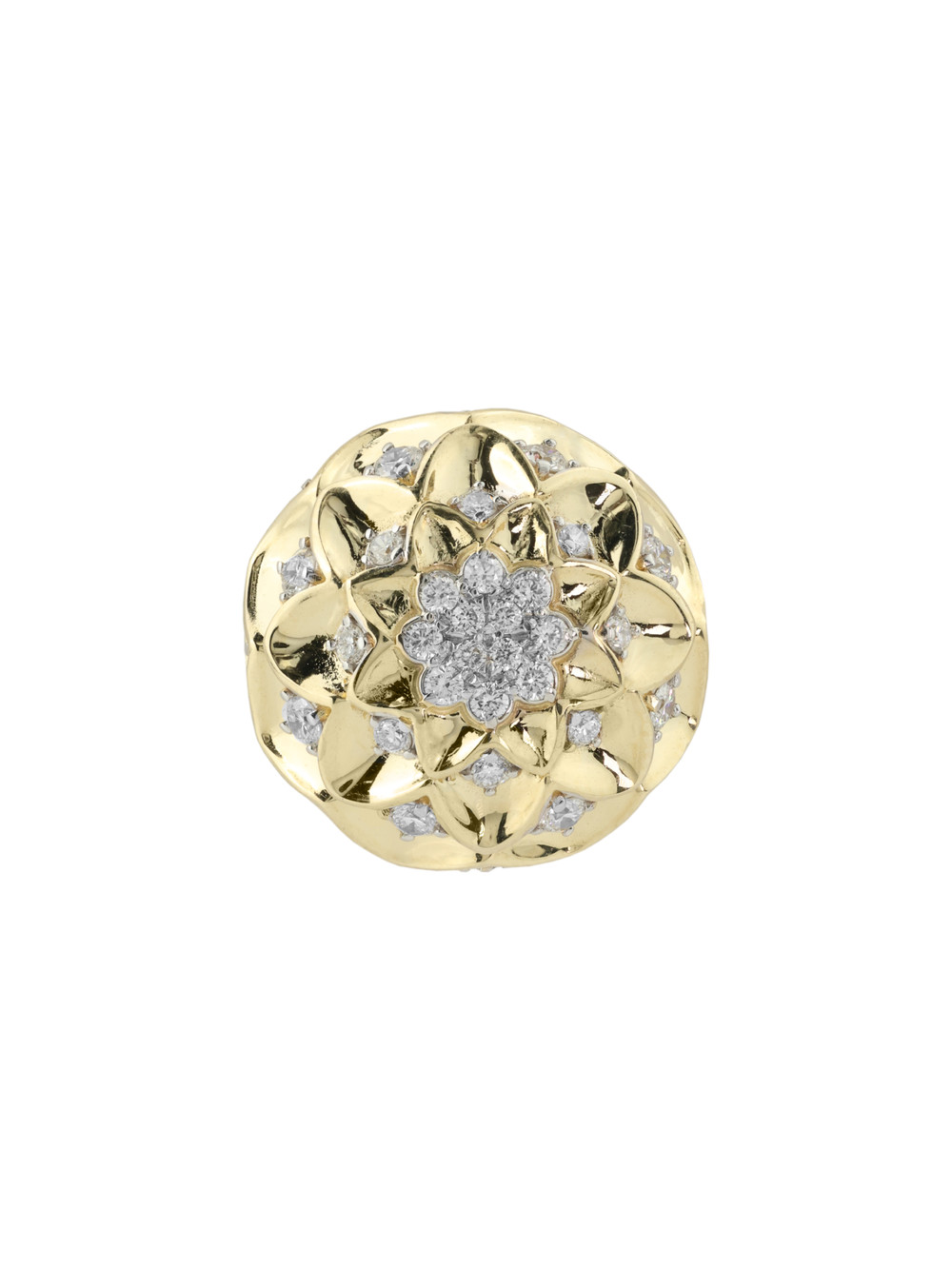 Подвеска из лимонного золота c бриллиантами