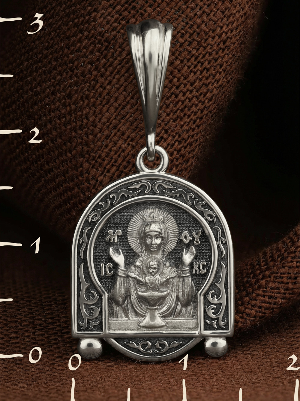 Образок из белого золота