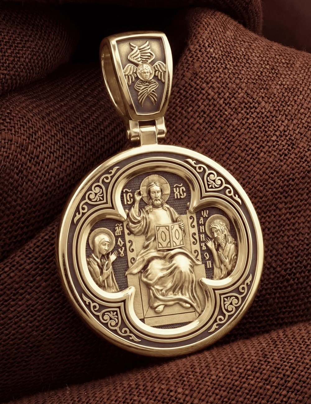 Образок из лимонного золота