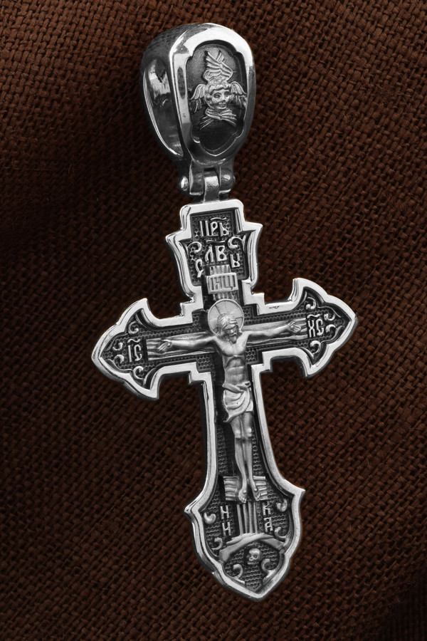 Крест из белого золота