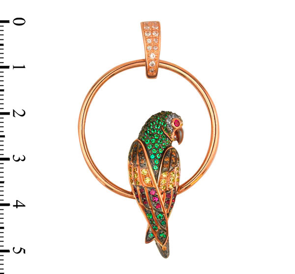 Подвеска из золота c фианитом