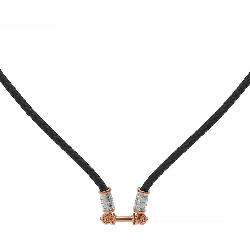 Шнурок кожаный из золота c кожаным шнурком