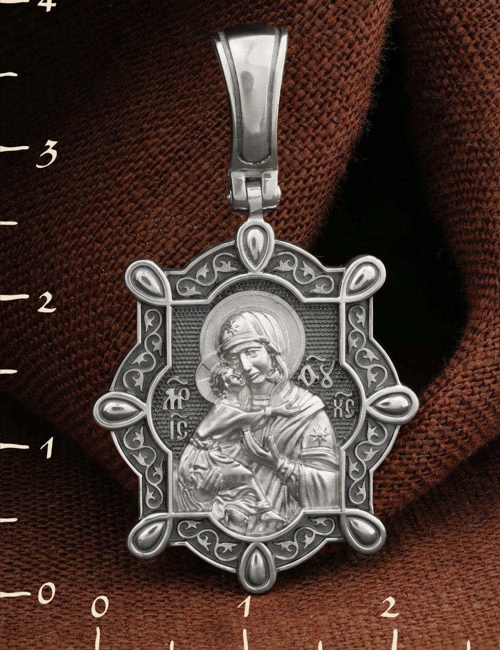 Образок из белого золота