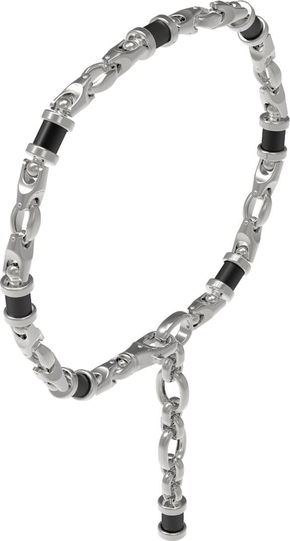 Браслет из белого золота c ониксом