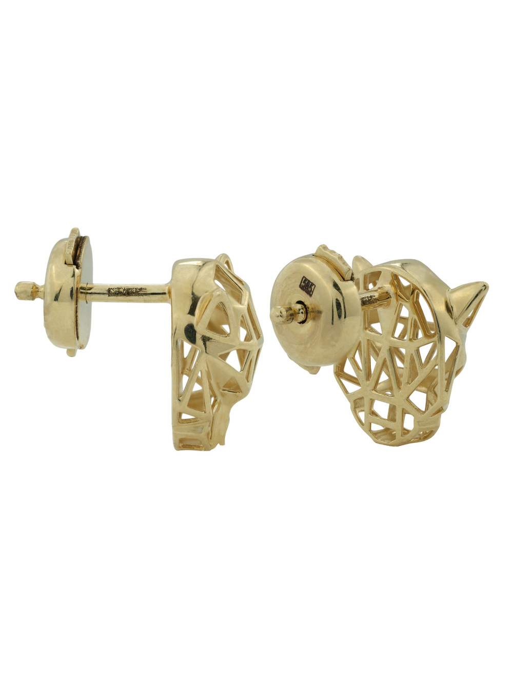 Серьги из лимонного золота