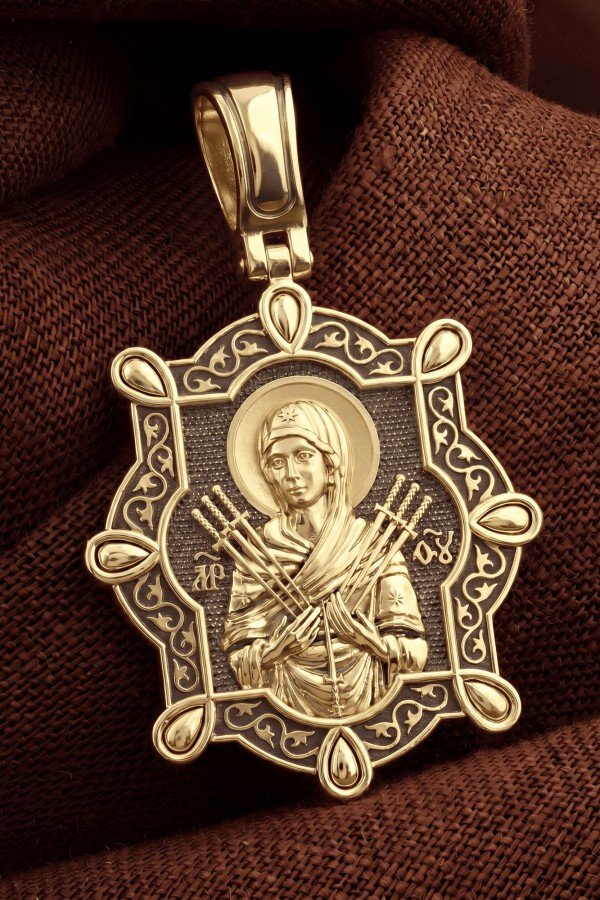 Образок из лимонного золота