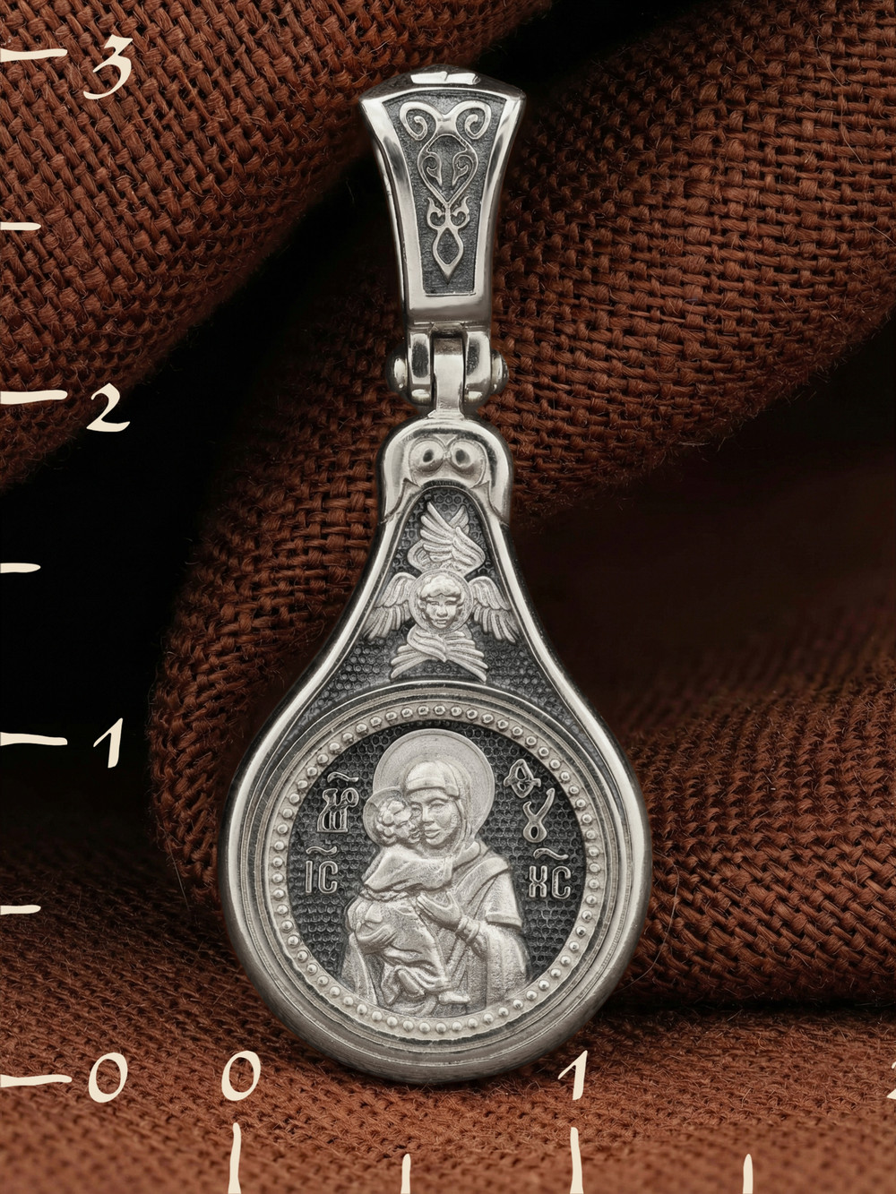 Образок из белого золота