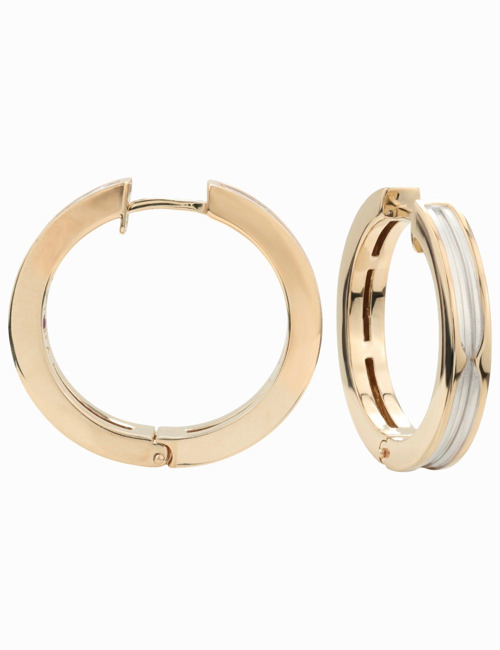 Серьги из золота c рубином