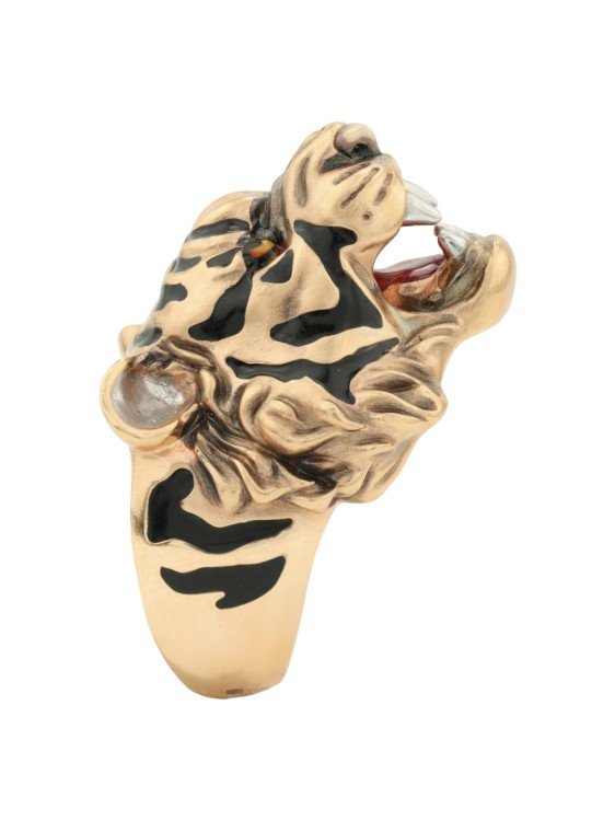 Кольцо из золота c эмаль