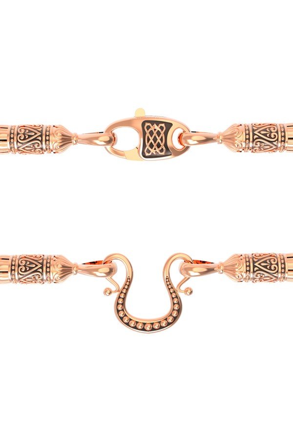 Шнурок шёлковый из золота c шёлковым шнурком