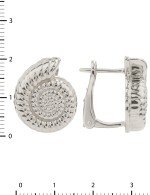 Серьги из белого золота