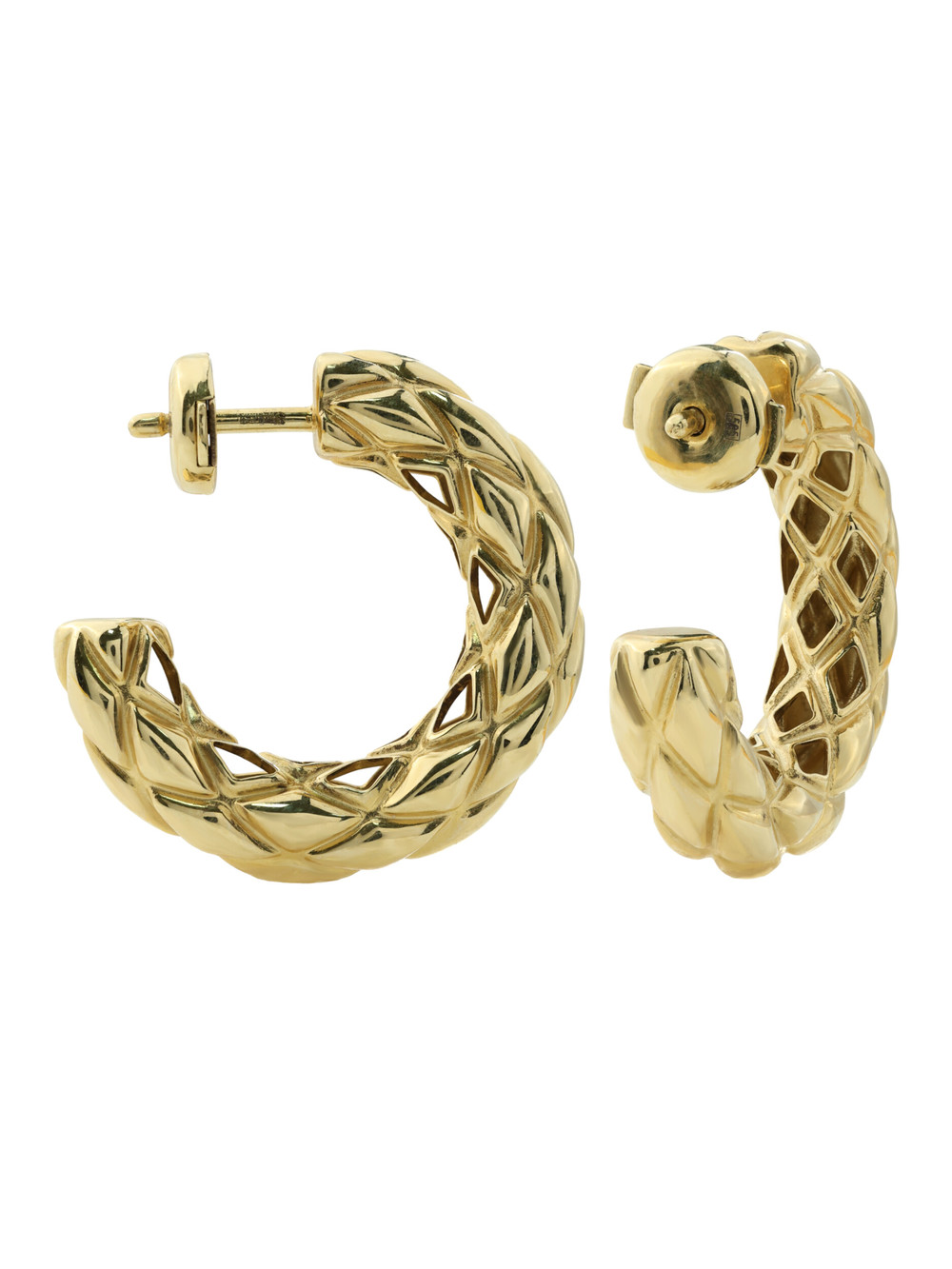 Серьги из лимонного золота