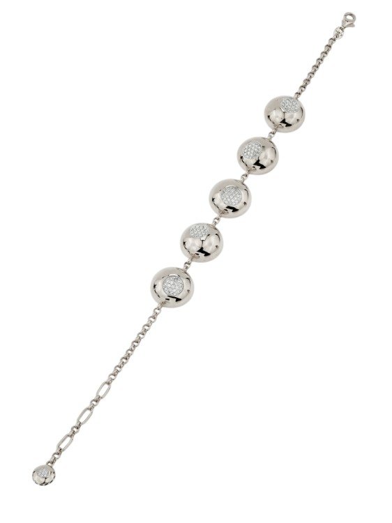 Браслет из белого золота c бриллиантами