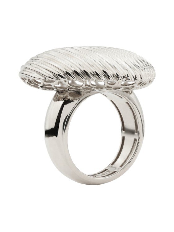 Кольцо из белого золота c рубином