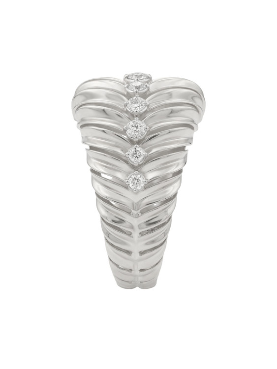 Кольцо из белого золота c бриллиантами